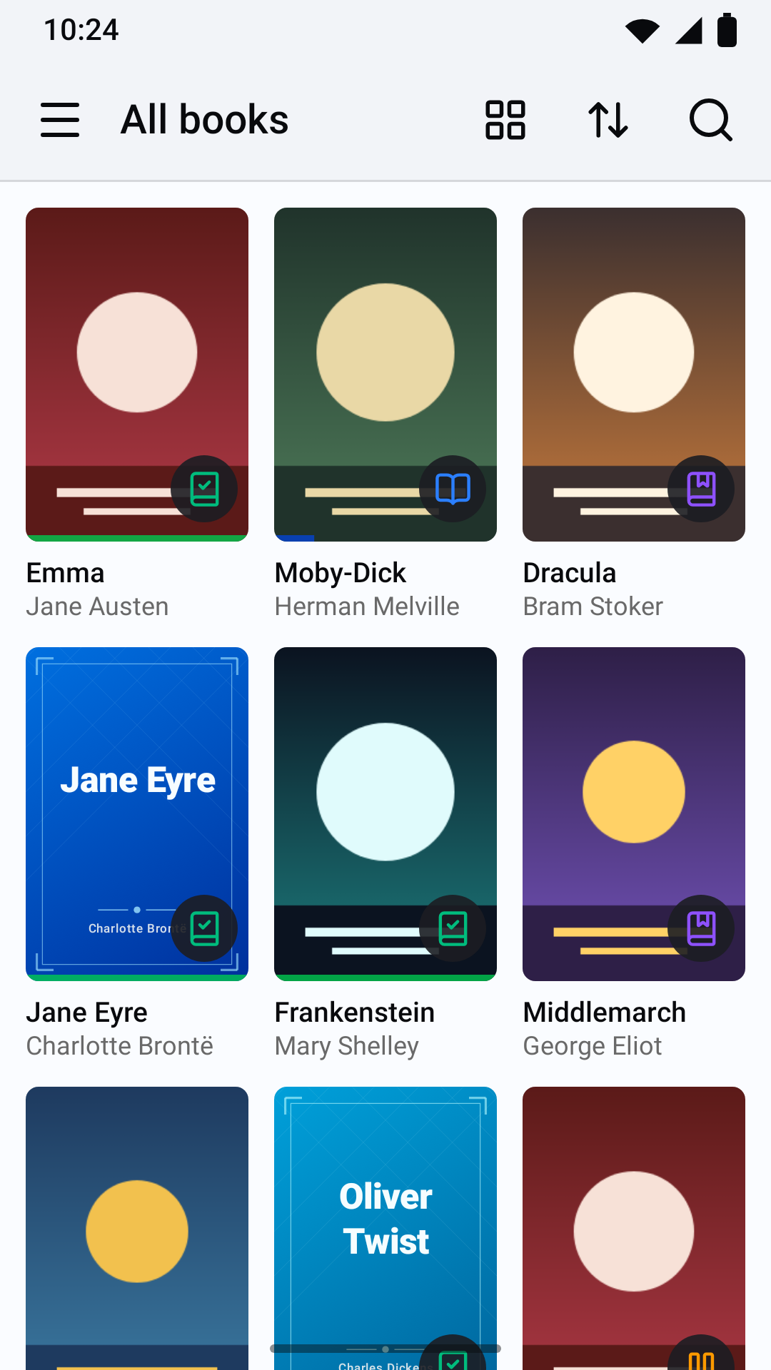 Library grid